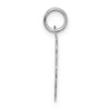 Black Bow Jewelry Sterling Silver, Sarah Collection 15mm Brocaded Disc Initial F Pendant - 2 of 4
