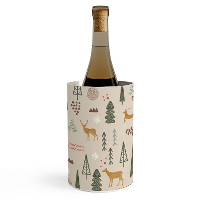 Marta Barragan Camarasa Deer Christmas forest Wine Chiller -Deny Designs