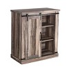 TV Stand for TVs up to 40" Aged Wood Brown - Home Essentials: Media Console with Cable Management, Adjustable Shelves - 4 of 4