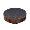 35.43" MDF with Sintered Stone Tabletop Round Modern Nesting Coffee Table with Sturdy Pedestal and Multi-Functional Use - 2 of 4