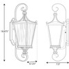 Progress Lighting Cadence 1-Light Outdoor Wall Lantern in Black with Seeded Glass Shade - 2 of 2