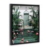 Stupell Industries Tropical Flamingo Pool Resort Floating Frame Canvas Art, Black, 17" x 21" - 2 of 4