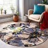 World Rug Gallery Modern Bright Flowers Non-Slip Area Rug - 2 of 4