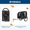88Lbs Capacity Dog Bike Trailer, 16" Air Tires Foldable Oxford Fabric, Universal Coupler Pet Bicycle Carrier for Medium/Large Dogs - 4 of 4