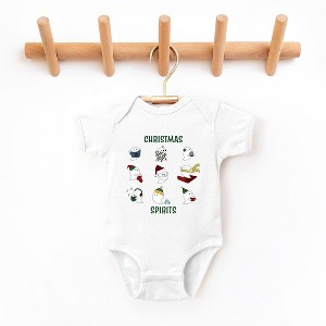 The Juniper Shop Christmas Spirits Green Words Baby Bodysuit - 1 of 3