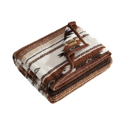 Wrangler Coyote Sands Orange Throw Blanket