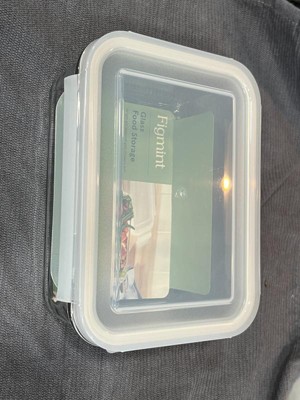 8 Cup Glass Food Storage Container Clear - Figmint™ in 2023