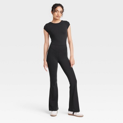 Women's Knit Low Back Flare Active Bodysuit - JoyLab™