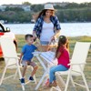Aoodor Patio Folding Chairs 4-Pack Portable Dining Chairs Outdoor Textilene Sling Chairs for Camping,  Pool, Backyard - 2 of 4