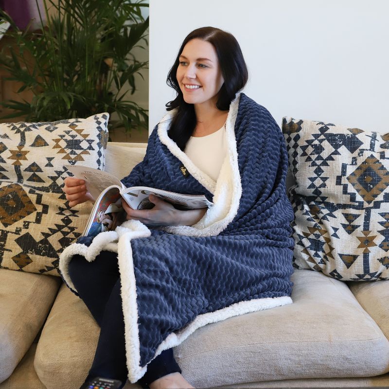 Catalonia Fleece Throws Blanket, Super Soft Comfy Fluffy Fuzzy Fleece Plush Blanket, 50x60 Inches, 3 of 7