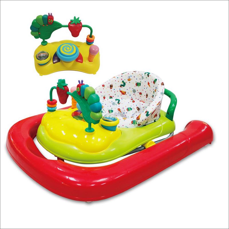 Creative Baby Foldable 2-in-1 Walker with a Removable Classical Music Tray Station, Safe and Comfortable - Eric Carle's The Very Hungry Caterpillar, 5 of 8