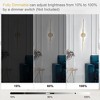 LLHZSY Minimalist Linear LED Vanity Light Dimmable Metal Wall Sconce - 31 1/2 inches - Gold/6000K Cool White Light - 3 of 4