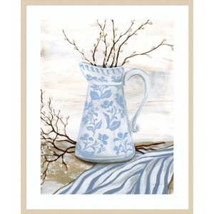 Amanti Art Chantilly Cottage Vase by Yvette St. Amant Wood Framed Wall Art Print - 1 of 4