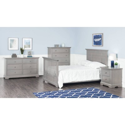 Lunar Gray Full Size Bed Rail Conversion Kit