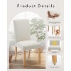 Dining Chairs Set of 2,Modern Fabric Upholstered Ergonomic Kitchen Room Chairs with High Backrest - 3 of 4