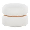LumiSource Cinch Pouf Ottoman Natural Fabric - 4 of 4