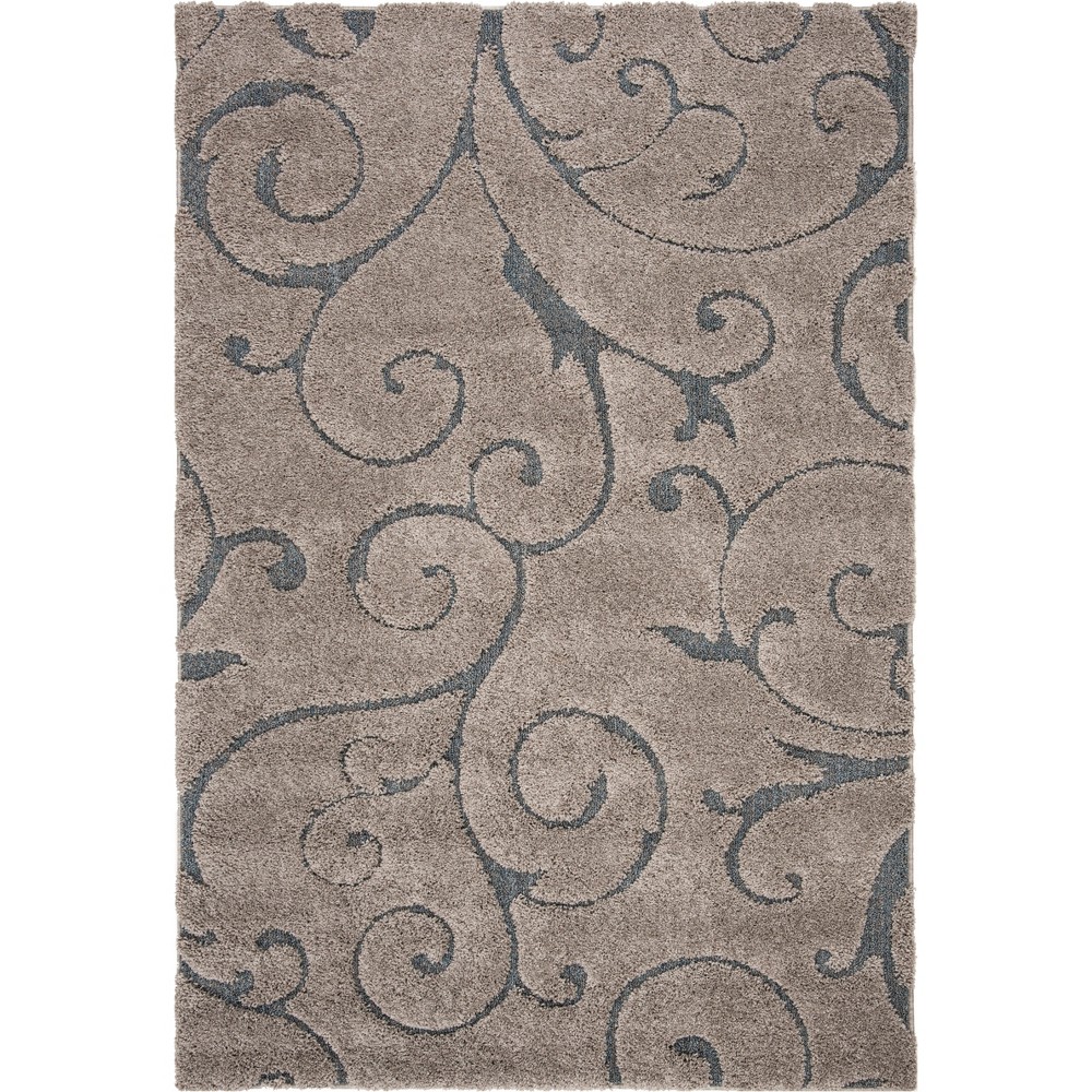 6'x9' Swirl Loomed Area Rug Natural/Cream - Safavieh