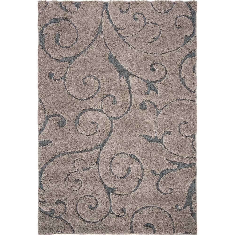 6'x9' Swirl Loomed Area Rug Natural/Cream - Safavieh