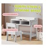 Karl Home MDF Children's Study Desk And Chair Set With 2 Storage Compartments - 4 of 4