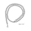 Unique Bargains Faux Pearl Handbag Strap Silver Tone 1 Pc - 2 of 4