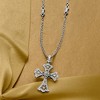 Ross-Simons 0.25 ct. t.w. Diamond Cross Pendant Necklace in Sterling Silver - 3 of 4