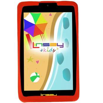 LINSAY 7" Kids Funny Tablet 64GB STORAGE New Android 13 Bundle