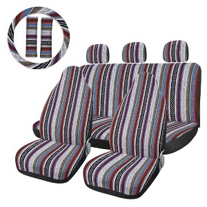 Unique Bargains Universal Car Colorful Blanket Bucket Seat Pad - 1 of 4