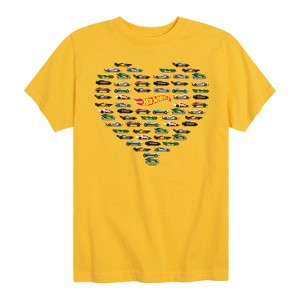 Boys' - Hot Wheels - Valentine's Hot Wheels Heart Short Sleeve Graphic T-Shirt - 1 of 4