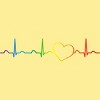 Adult Design By Humans Rainbow Pride Heartbeat By Luckyst T-Shirt - 2 of 2