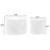 NicBex Set of 2 Round Chenille Storage Ottoman Bench with a Drum Shaped Small Stool,Storage Bench with MDF Made Desktop for Living Room,Bedroom - 3 of 4