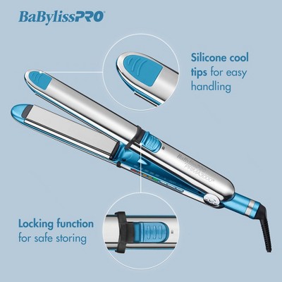 BaBylissPRO Nano Titanium 1.25" Blue Ceramic Flat Iron