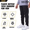 Ultra Performance Mens 3 Pack Open Bottom Sweatpants with Pockets, Casual Sweatpants for Men - 4 of 4