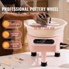 VEVOR Pottery Wheel, 350W Electric Wheel for Pottery with Foot Pedal and LCD Touch Screen,10 inch Pottery Forming Machine, Pink - 3 of 4