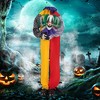 Costway 4.5FT Grins Animatronic Clown Halloween Decoration w/ Pre-Recorded Phrases LED Glowing Red Eyes Posable Head & Arms - 2 of 4