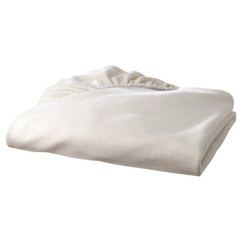 TL Care Organic Cotton Knit Fitted Portable/Mini Crib Sheet - Natural