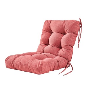 ARTPLAN Outdoor Cushions Seat Back Chair Cushions Wicker Tufted Pillow for Patio Outdoor Furniture - 1 of 4