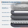 Human Dog Bed for Adult Large Gaint Shared Bed for People Pets, Washable Faux Fur Removable Nap Bed Bean Bag w/Handle Side Pocket - 4 of 4