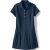 Lands' End School Uniform Kids Short Sleeve Mesh Pleated Polo Dress - 2 of 4