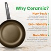 NutriChef 3 Pc Non-Stick Fry Pan Set - 8", 9.5", 11" - Metallic Ridge Line - 4 of 4