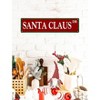 Lomsoe Santa Claus Metal Tin Sign Vintage Funny Christmas Sign for Cafe Home Christmas Art Wall Decoration Retro Poster 4x16 Inch Christmas Gift - 3 of 4