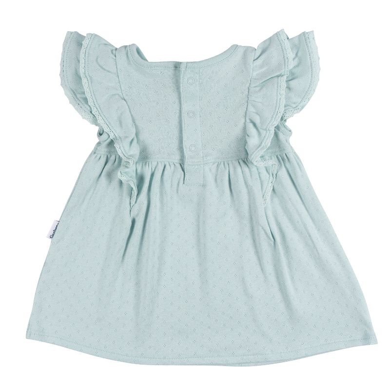 Gerber Baby Girls' Cotton Dress & Diaper Cover Set - 2-Piece, 3 of 8
