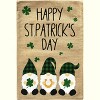 Briarwood Lane Happy St. Patrick's Day Gnome Trio Burlap Garden Flag 18" x 12.5" - 3 of 4
