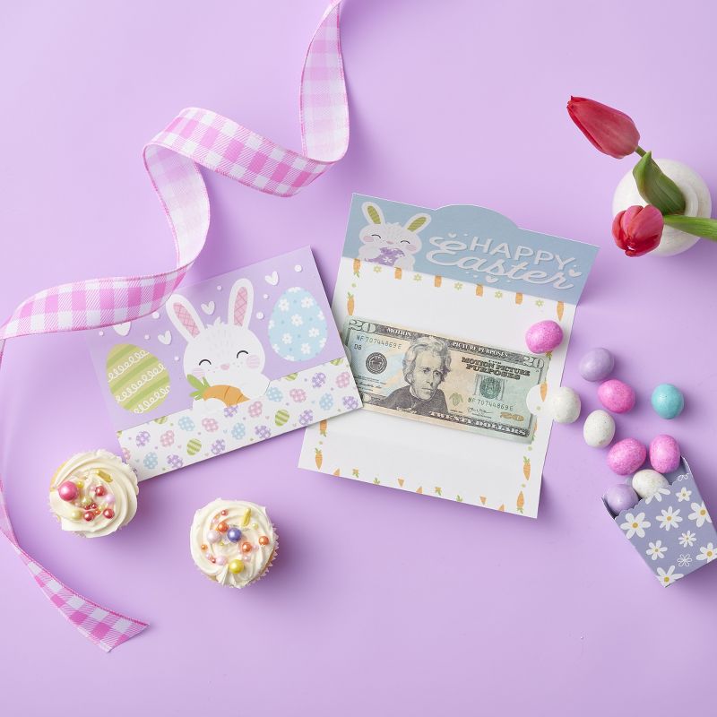 Big Dot of Happiness Spring Easter Bunny - Happy Easter Party Money and Gift Card Holders - Set of 8, 2 of 6