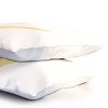 Deny Designs Standard April Lane Art Block Yellow Monogram V Microfiber Printed Pillow Sham - 3 of 3