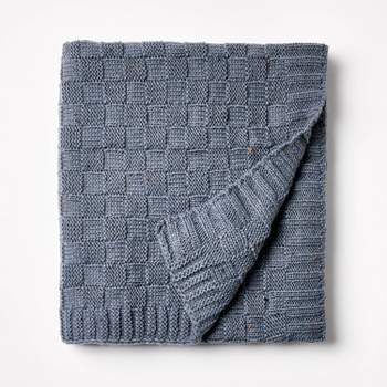 Checkered Knit with Neps Throw Blanket - Threshold™ designed with Studio McGee