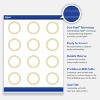Avery® Cards, 2" Diameter, Multi-Lined Gold Border, Matte White, 120ct - 3 of 4