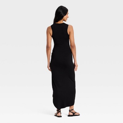 Женские платья A New Day Women's Asymmetrical Knit Midi Dress - A New Day™ Black M — фото 2