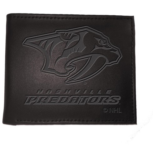 Evergreen Nhl Nashville Predators Black Leather Bifold Wallet ...
