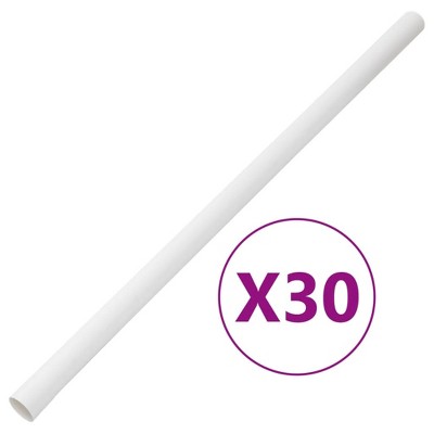 vidaXL Cable Trunkings with Clips Ã˜1.2" 98.4' PVC