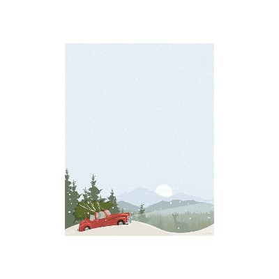 Great Papers! Christmas Memory Holiday Letterhead Blue 80/Pack (2019115)